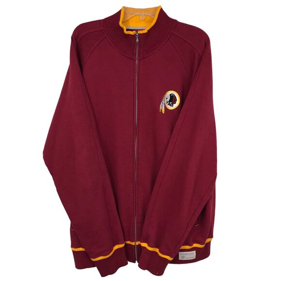 Vintage Redskins Varsity Style Jacket, Indian Logo, Reebok on Gridiron NFL Tag L - Picture 3 of 12